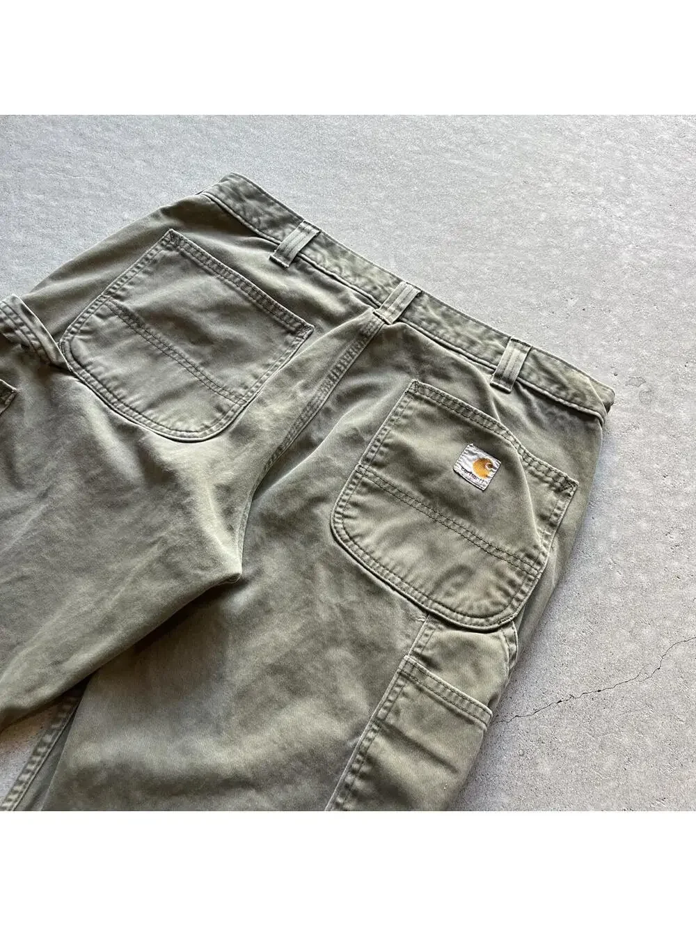 Vintage Y2K Green Carhartt Carpenter Pants